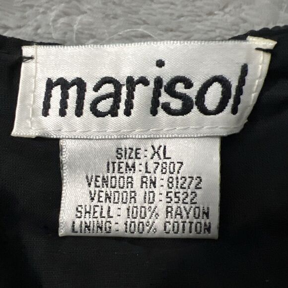 Marisol Vintage 80s Womens XL Tank Sequin Covered Layer’d Bead Trim Stretch - Picture 10 of 11